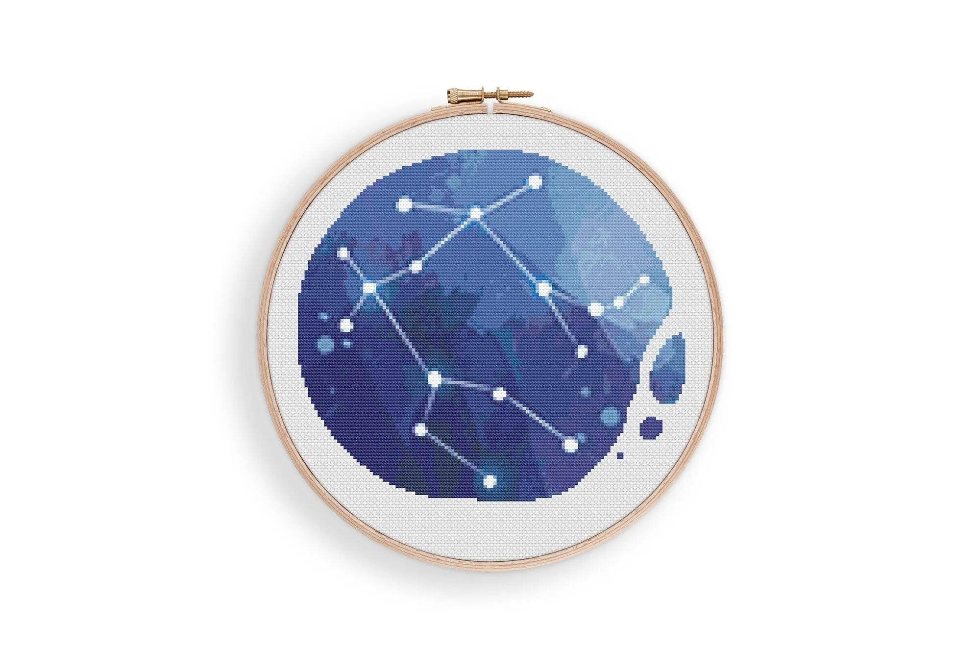 Gemini Zodiac Cross Stitch Pattern #1199