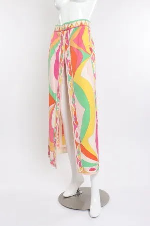 Geometric Graphic Print Maxi Skirt