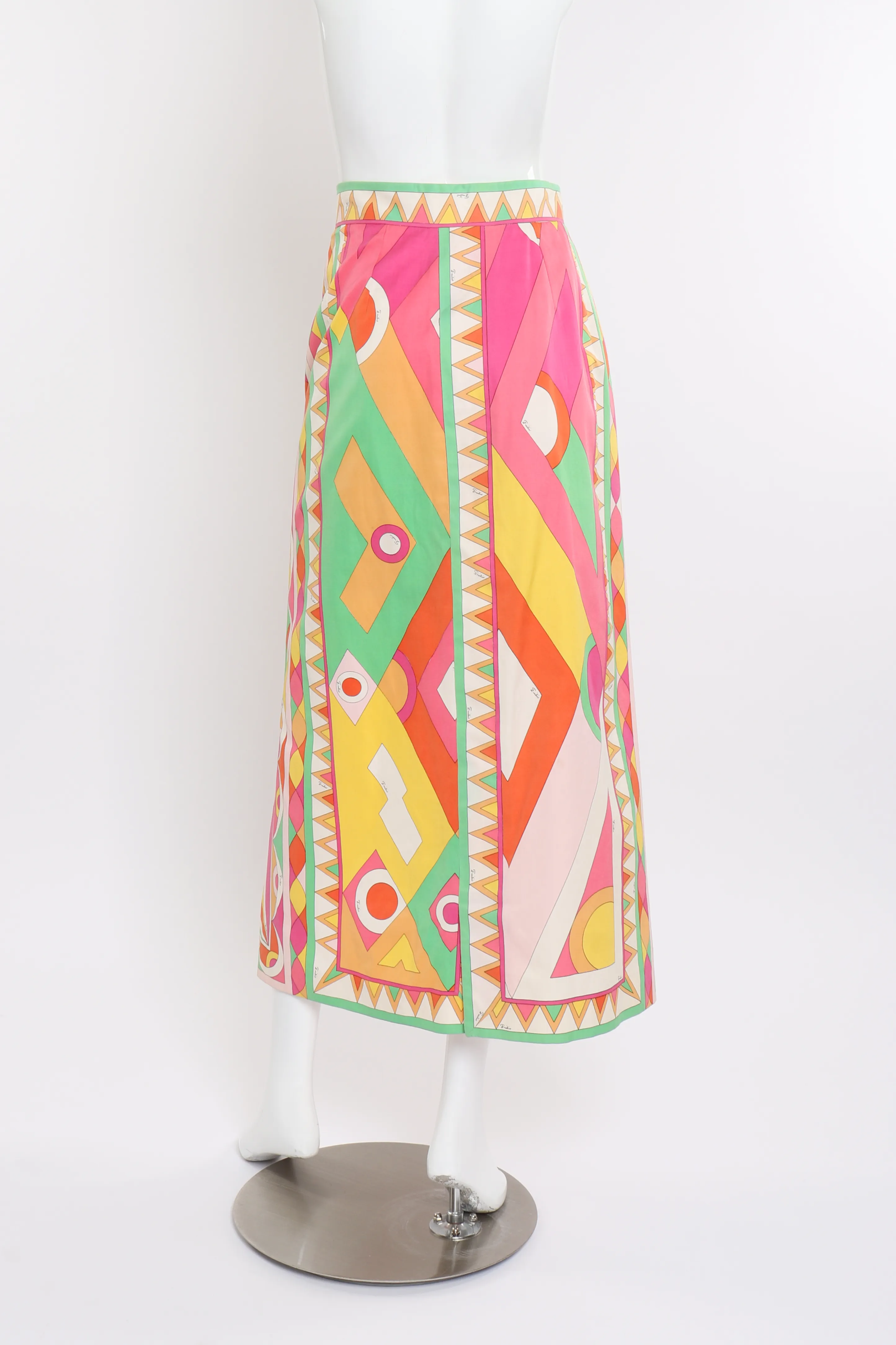 Geometric Graphic Print Maxi Skirt