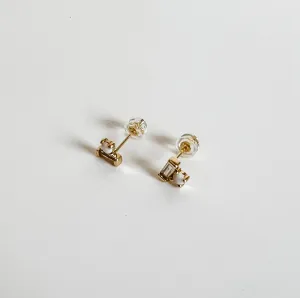 GEOMETRIC OPAL AND DIAMOND STUDS