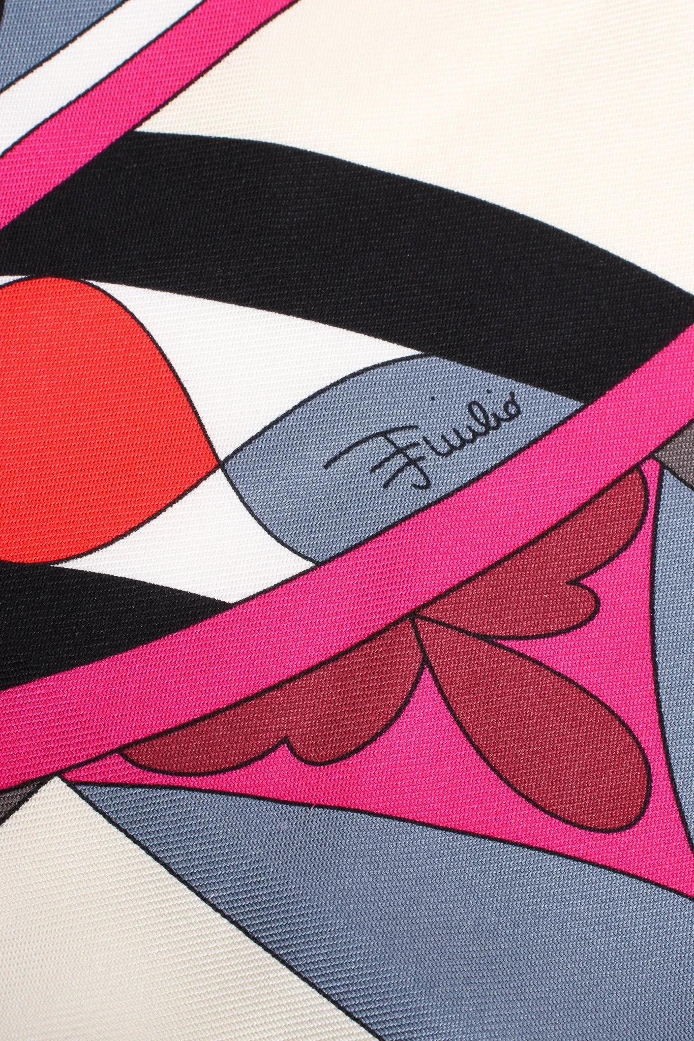 Geometric Phoenix Print Silk Scarf