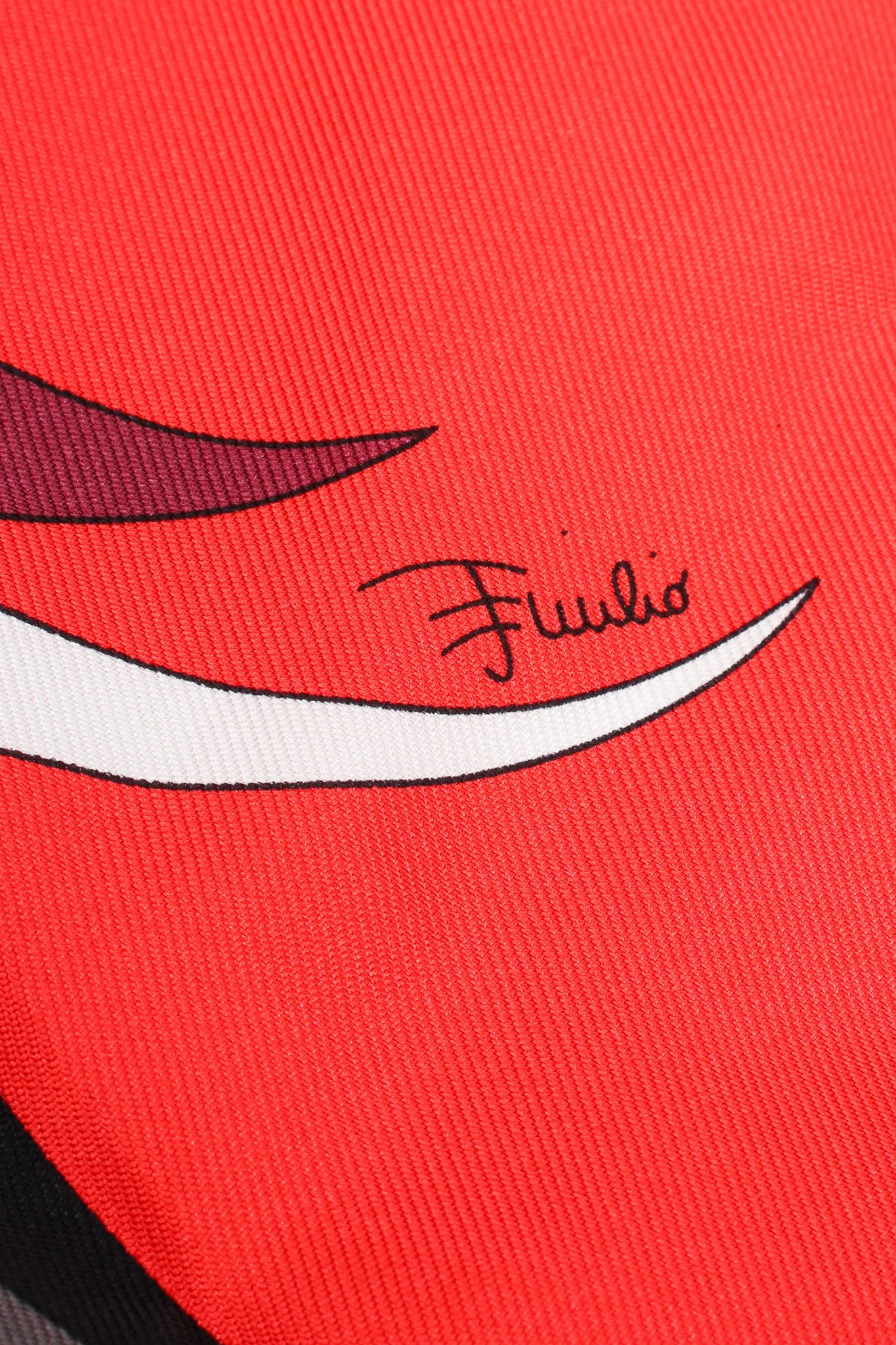Geometric Phoenix Print Silk Scarf