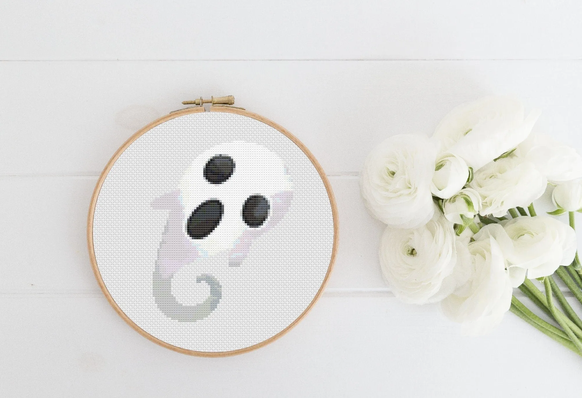 Ghost Cross Stitch Pattern #1278