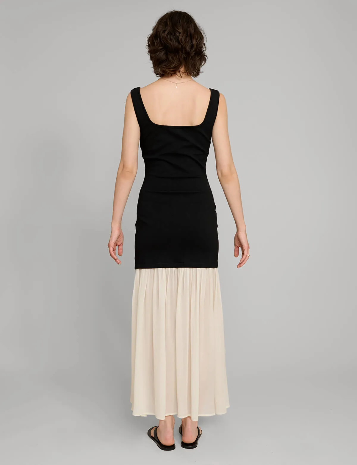 Gia Chiffon Hem Tank Dress-BESTSELLER