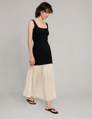 Gia Chiffon Hem Tank Dress-BESTSELLER