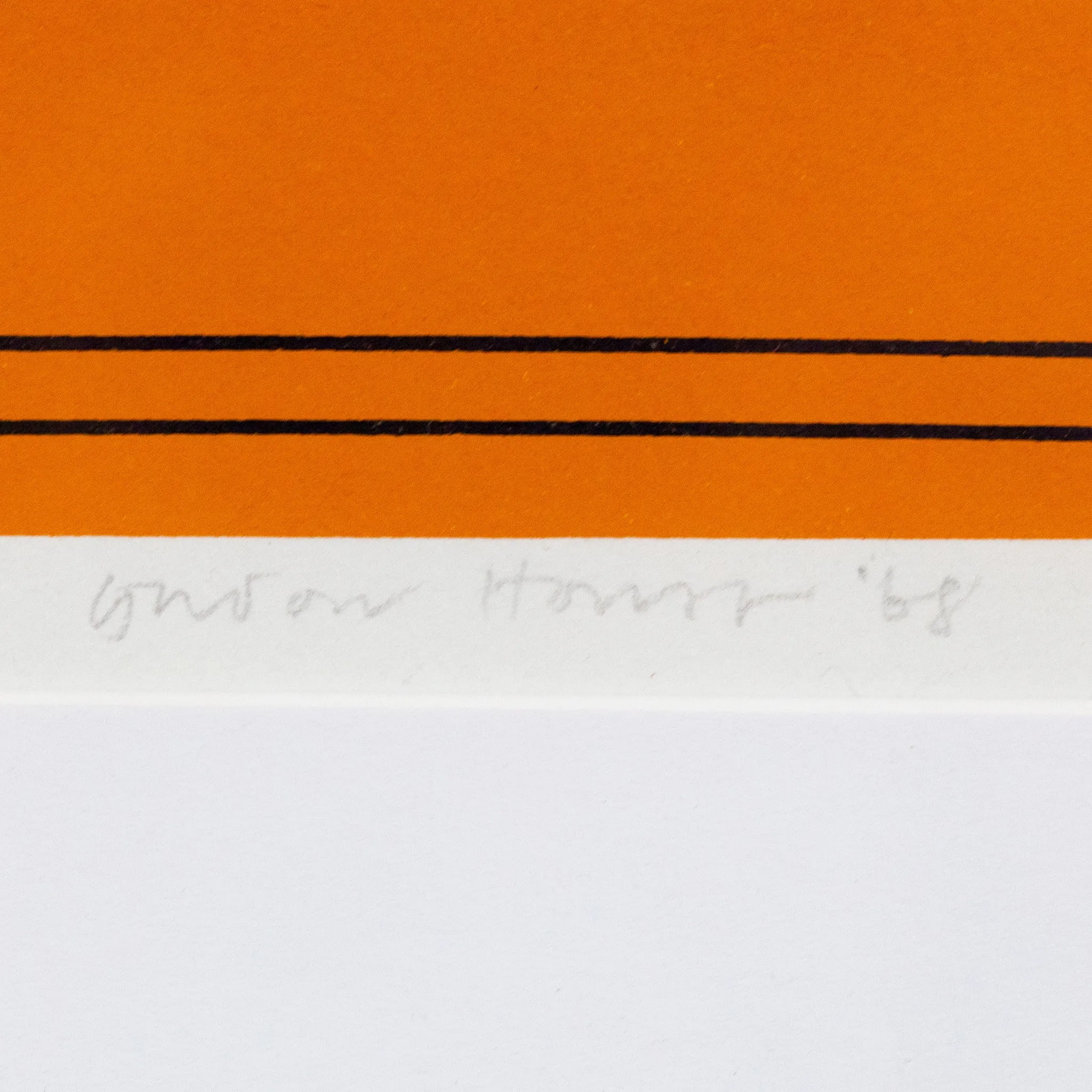 GORDON HOUSE "ORANGE MATRICES" 1968