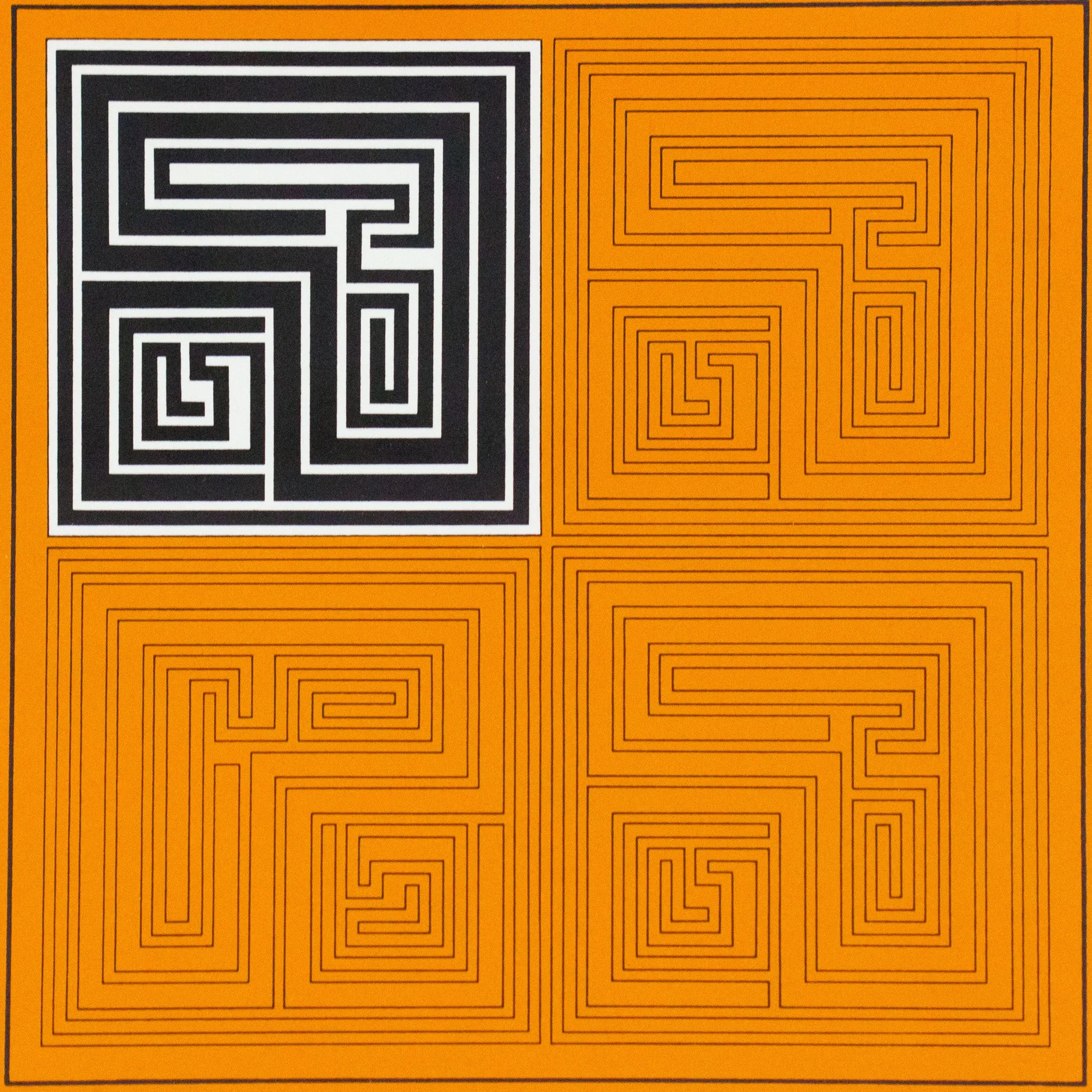 GORDON HOUSE "ORANGE MATRICES" 1968