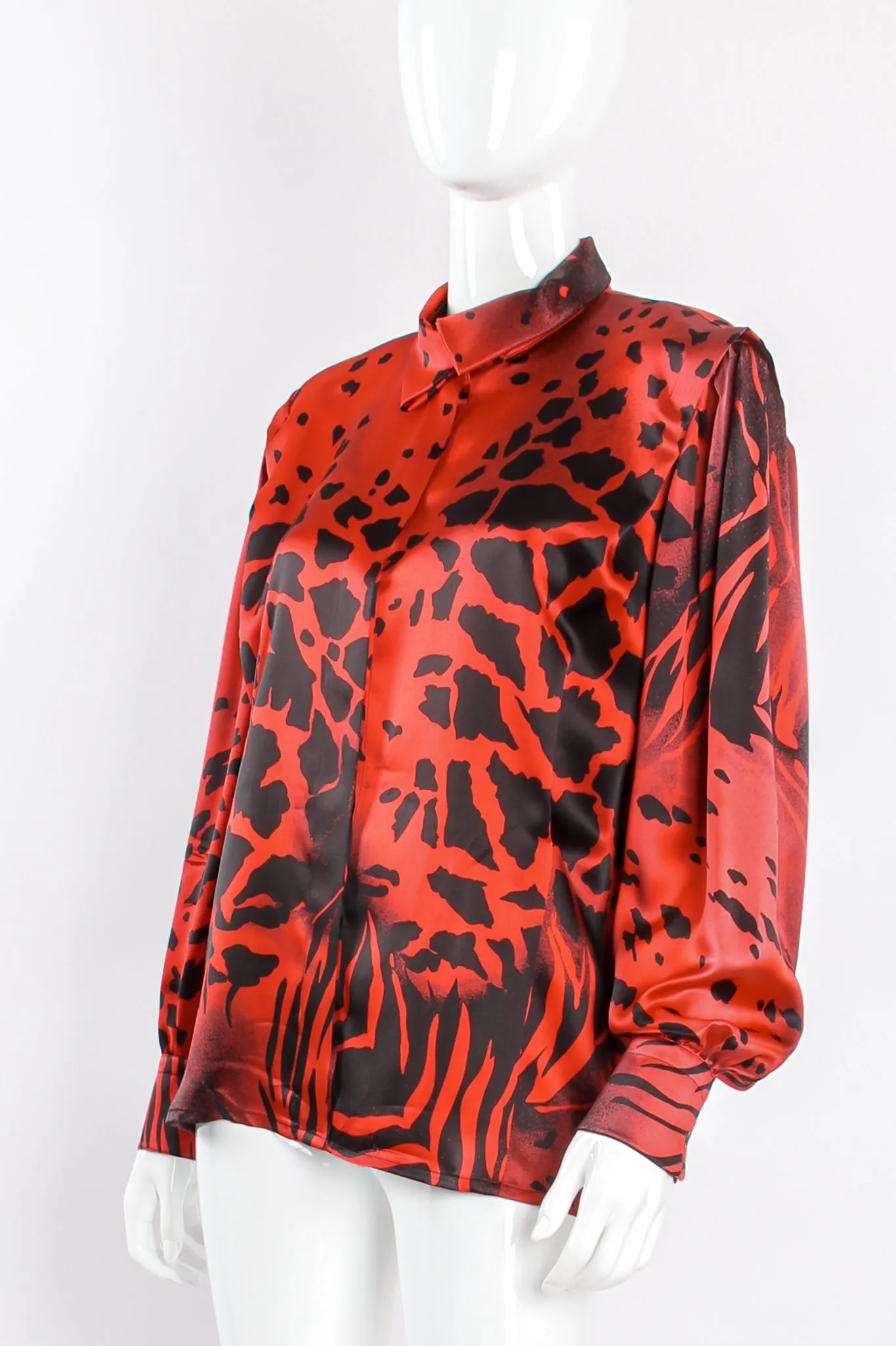 Graphic Animal Print Blouse