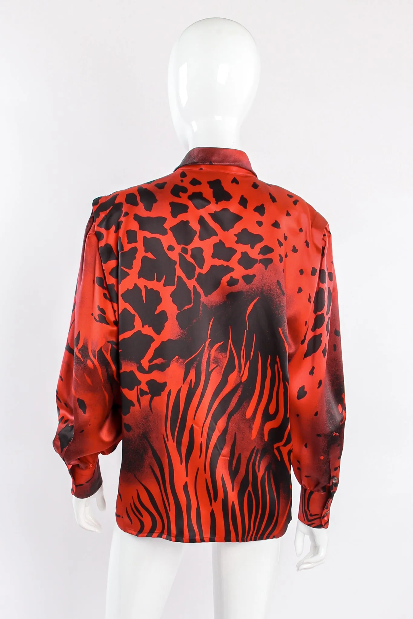 Graphic Animal Print Blouse