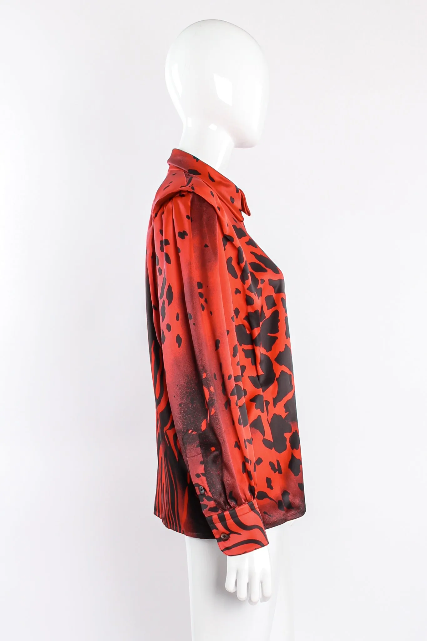Graphic Animal Print Blouse