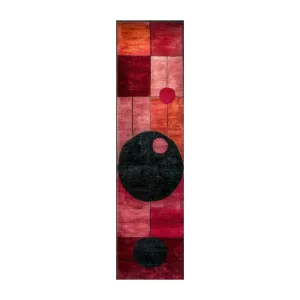 Graphic Grid Hand Tufted Wool Runner Rug