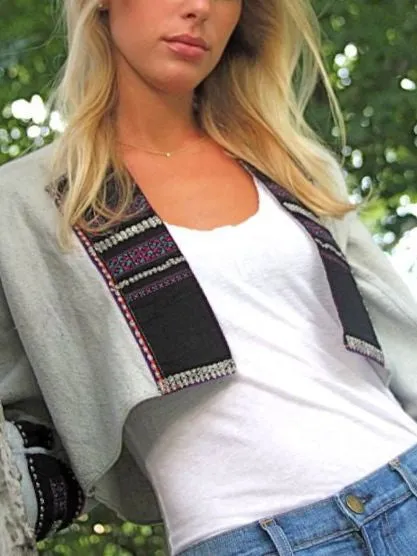 Grey Bolero Jacket