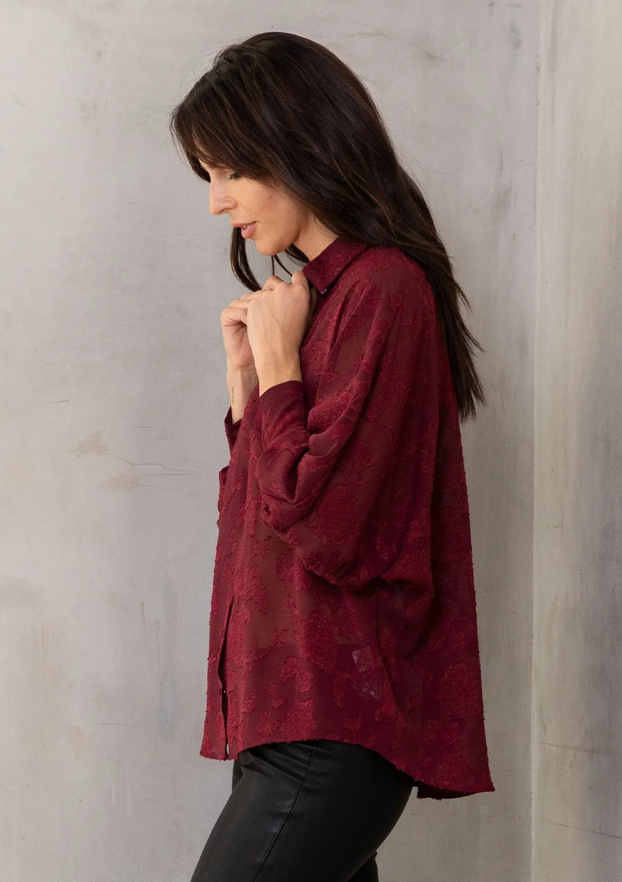 Gwyneth Jacquard Blouse
