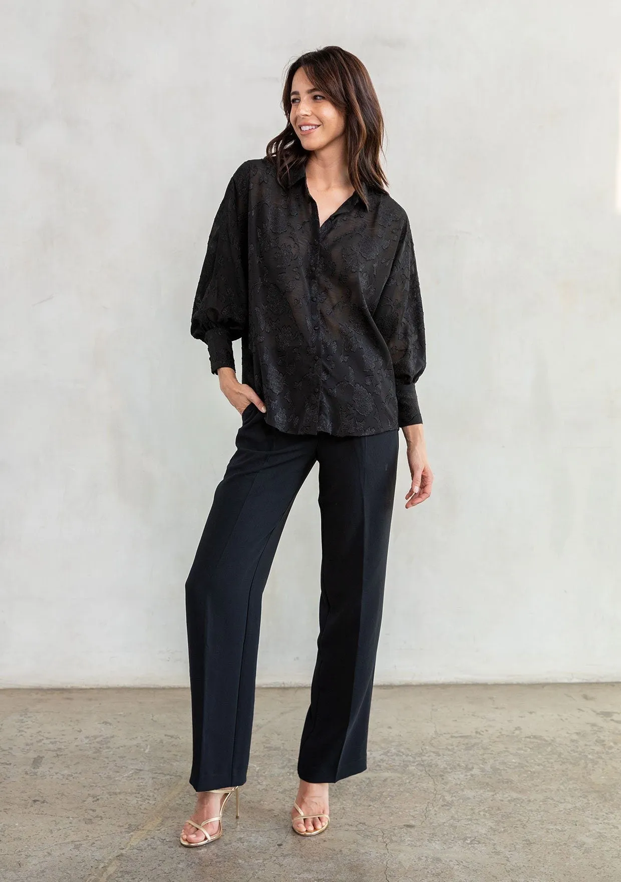 Gwyneth Jacquard Blouse