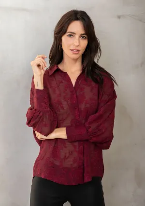 Gwyneth Jacquard Blouse