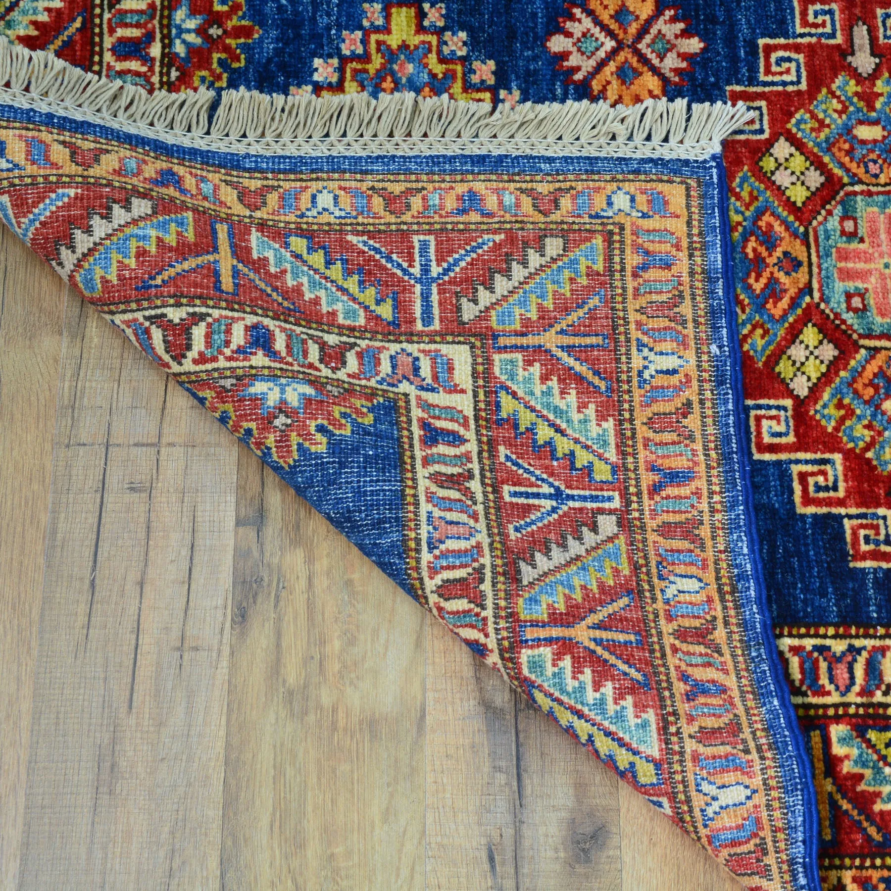 Hand-Knotted Fine Super Kazak Handmade 100% Wool Rug (Size 2.9 X 19.6) Cwral-4560