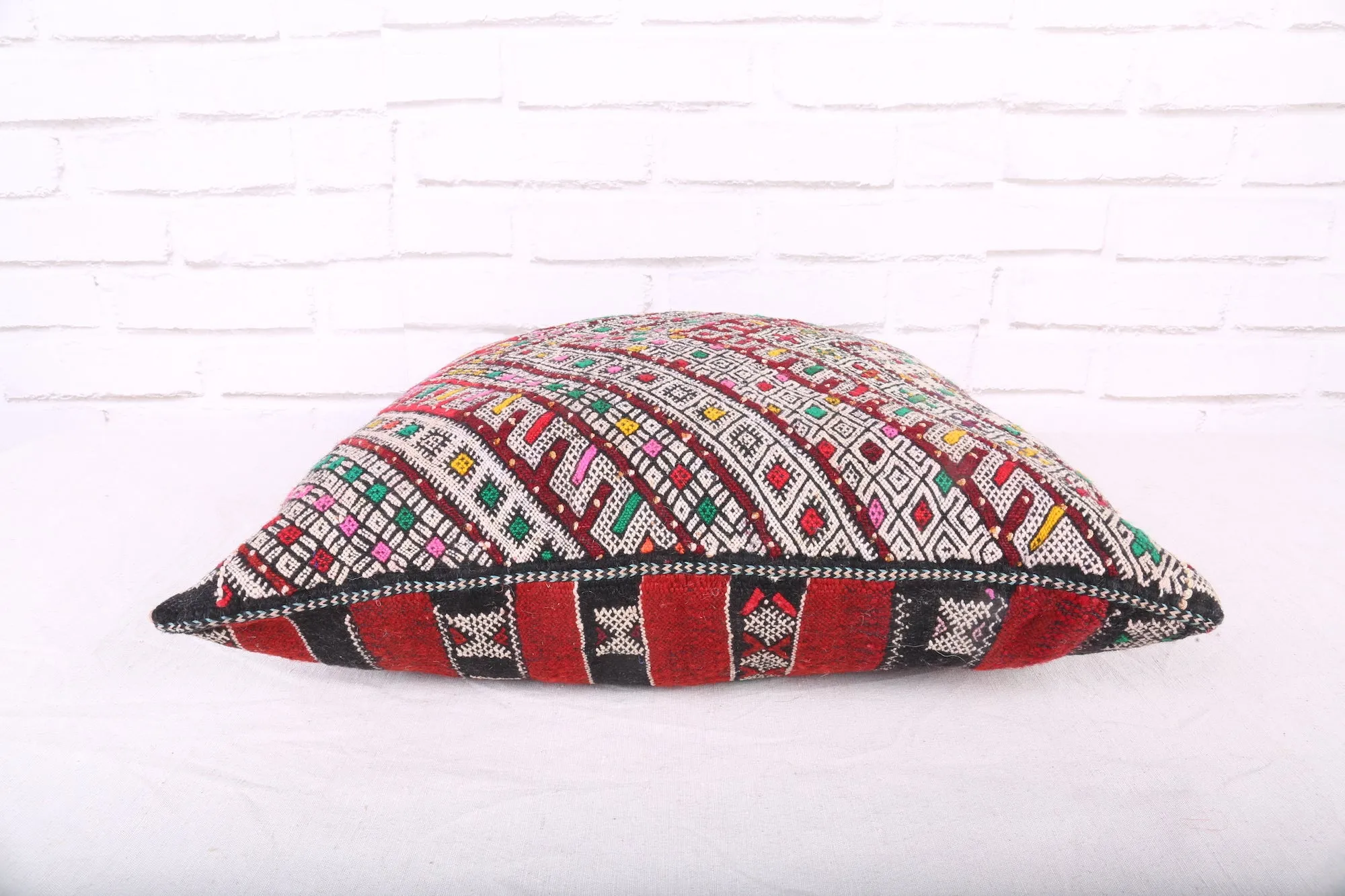 Handmade Moroccan Pillow 17.3 inches X 18.1 inches