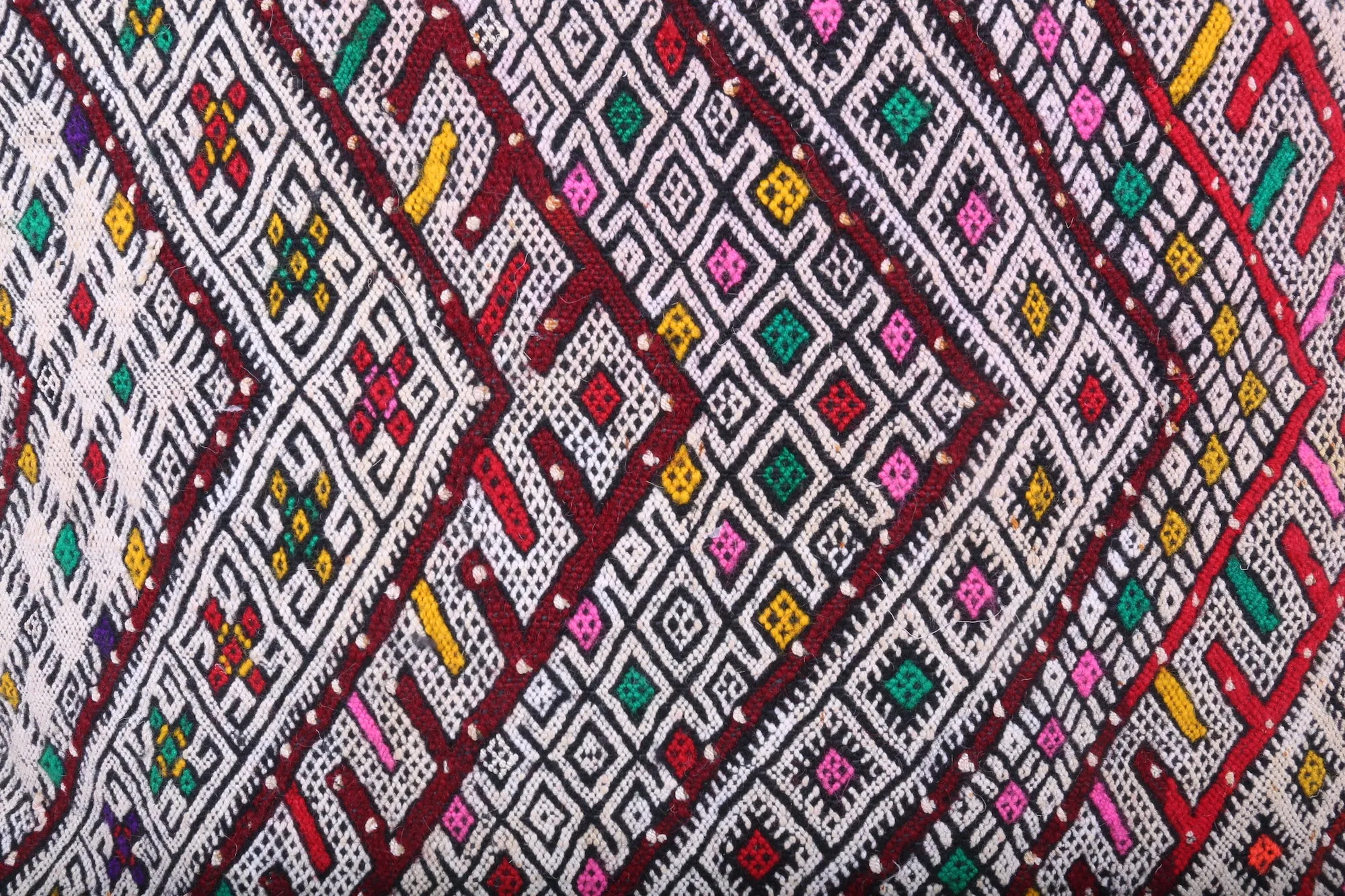 Handmade Moroccan Pillow 17.3 inches X 18.1 inches