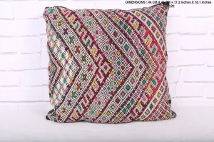 Handmade Moroccan Pillow 17.3 inches X 18.1 inches