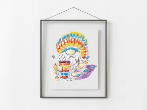 Happy Gnome Cross Stitch Pattern #429