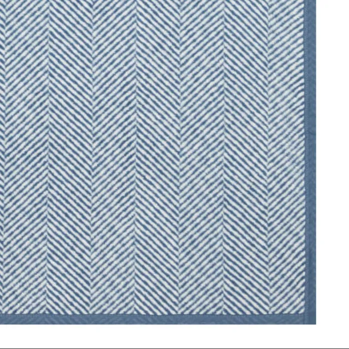 Harborview Herringbone Cornflower Dog Blanket