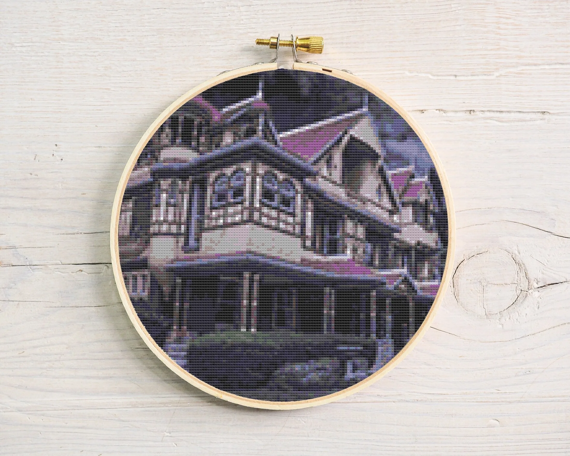 Haunted House Cross Stitch Pattern #161