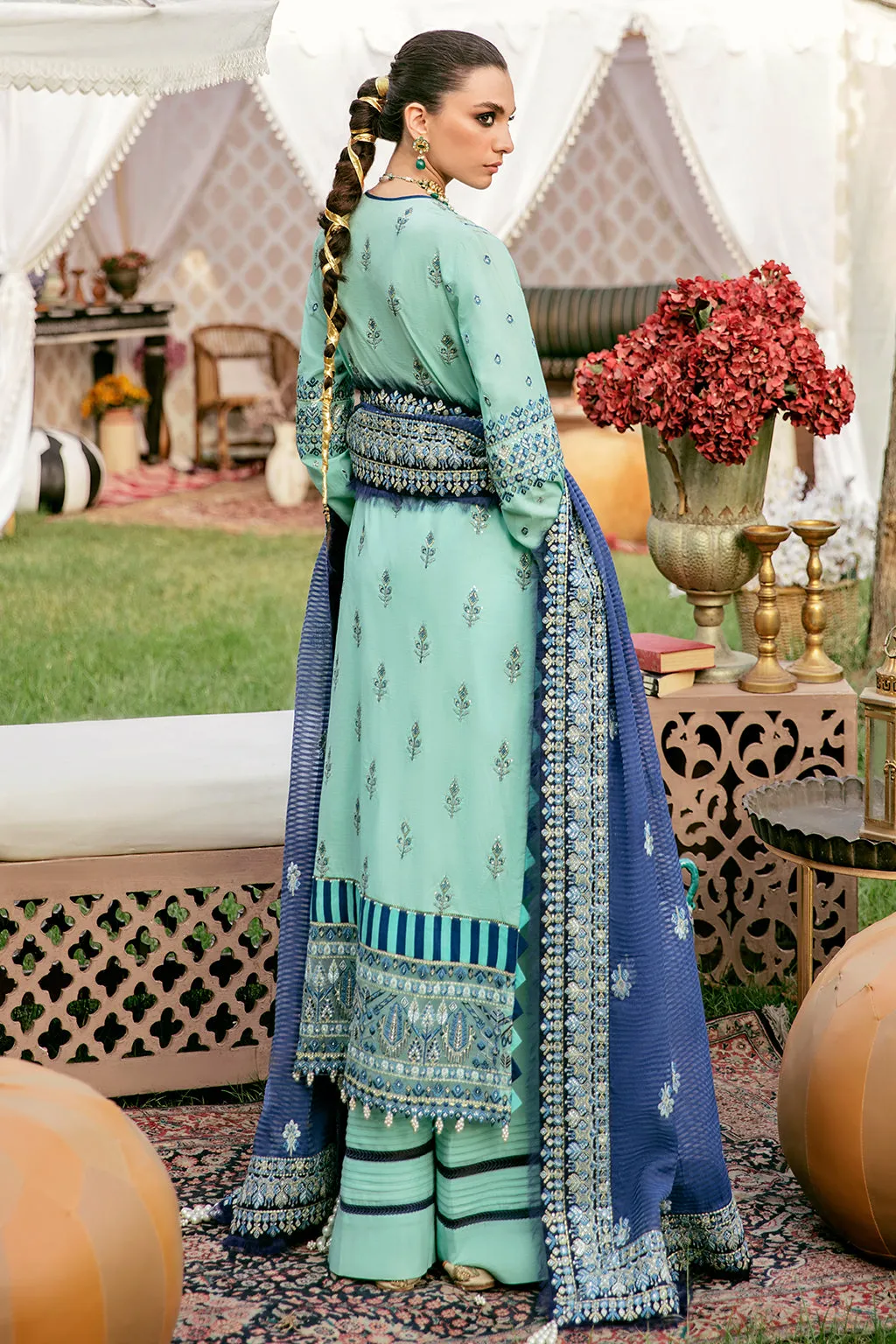 HERIZ  | Afrozeh Gul Bahar Festive Collection 2022 | Unstitched Embroidered Lawn Suits