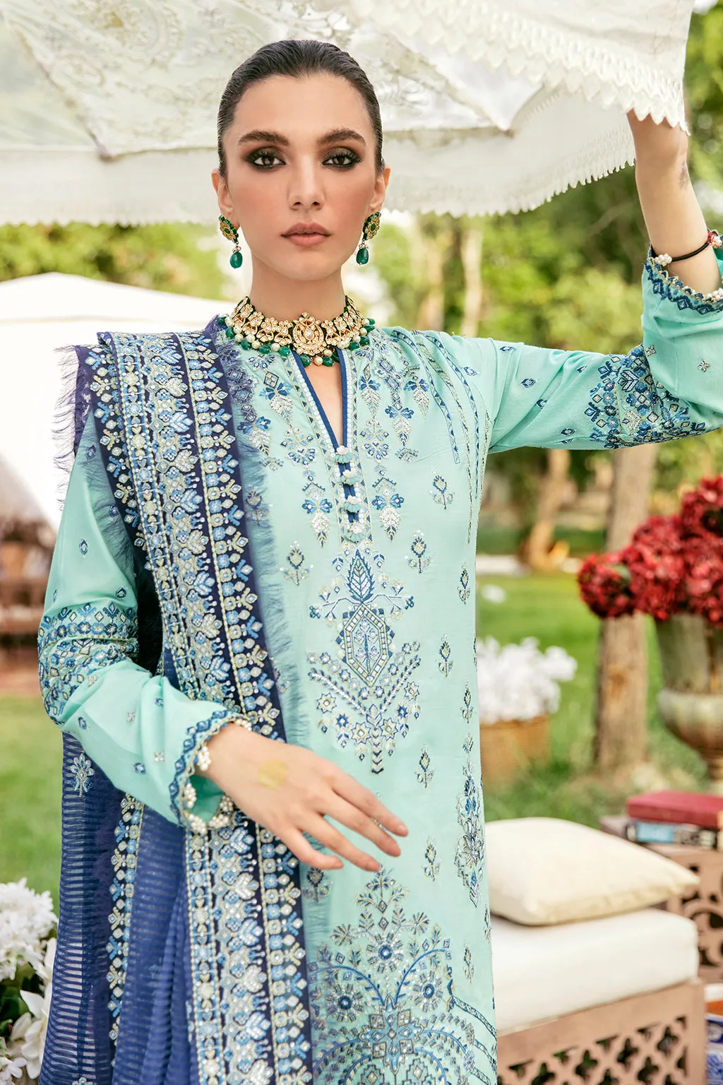 HERIZ  | Afrozeh Gul Bahar Festive Collection 2022 | Unstitched Embroidered Lawn Suits
