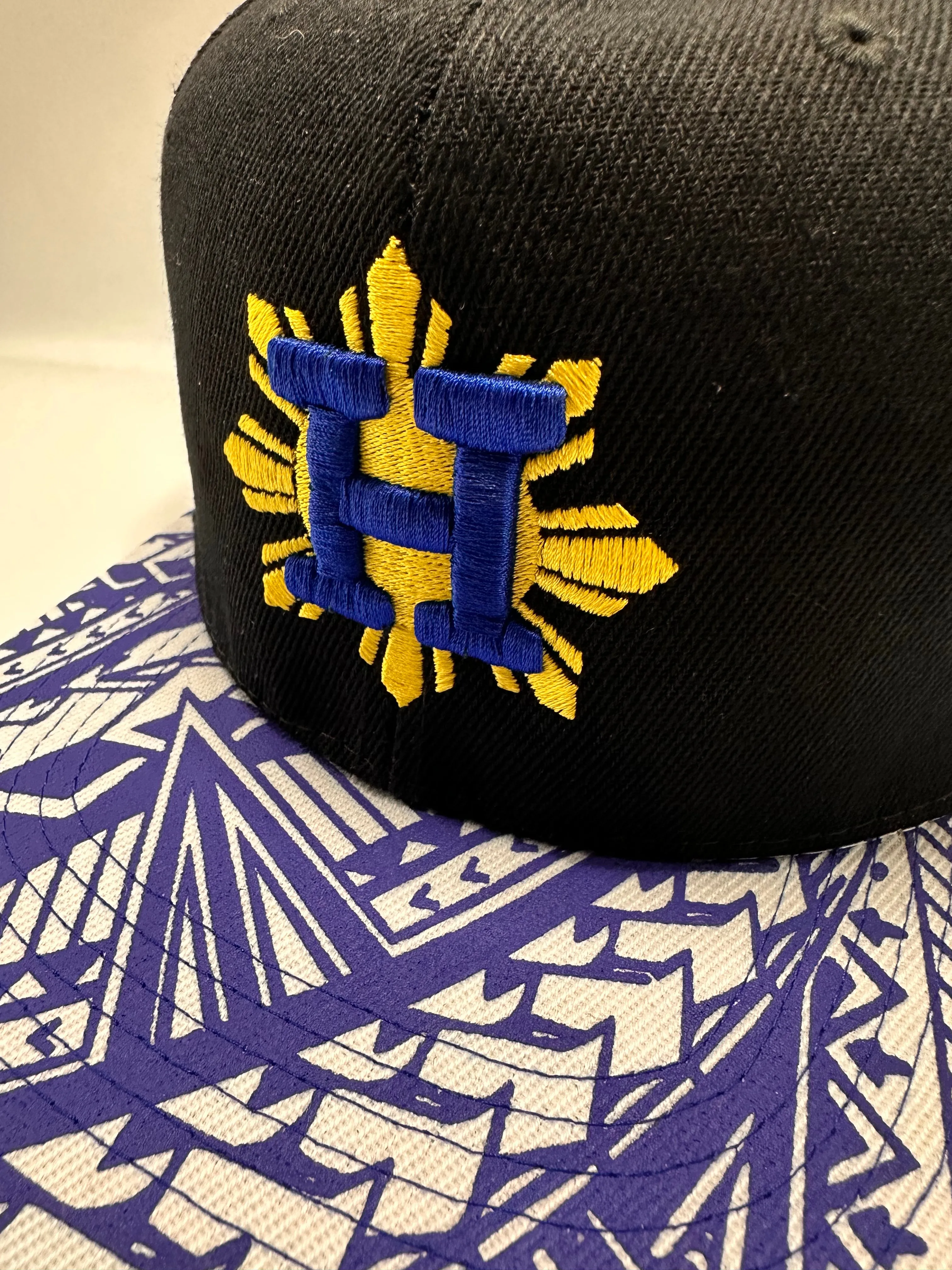 Houston Sun Philippines Blue Tribal FILIPINO FLAG SNAPBACK