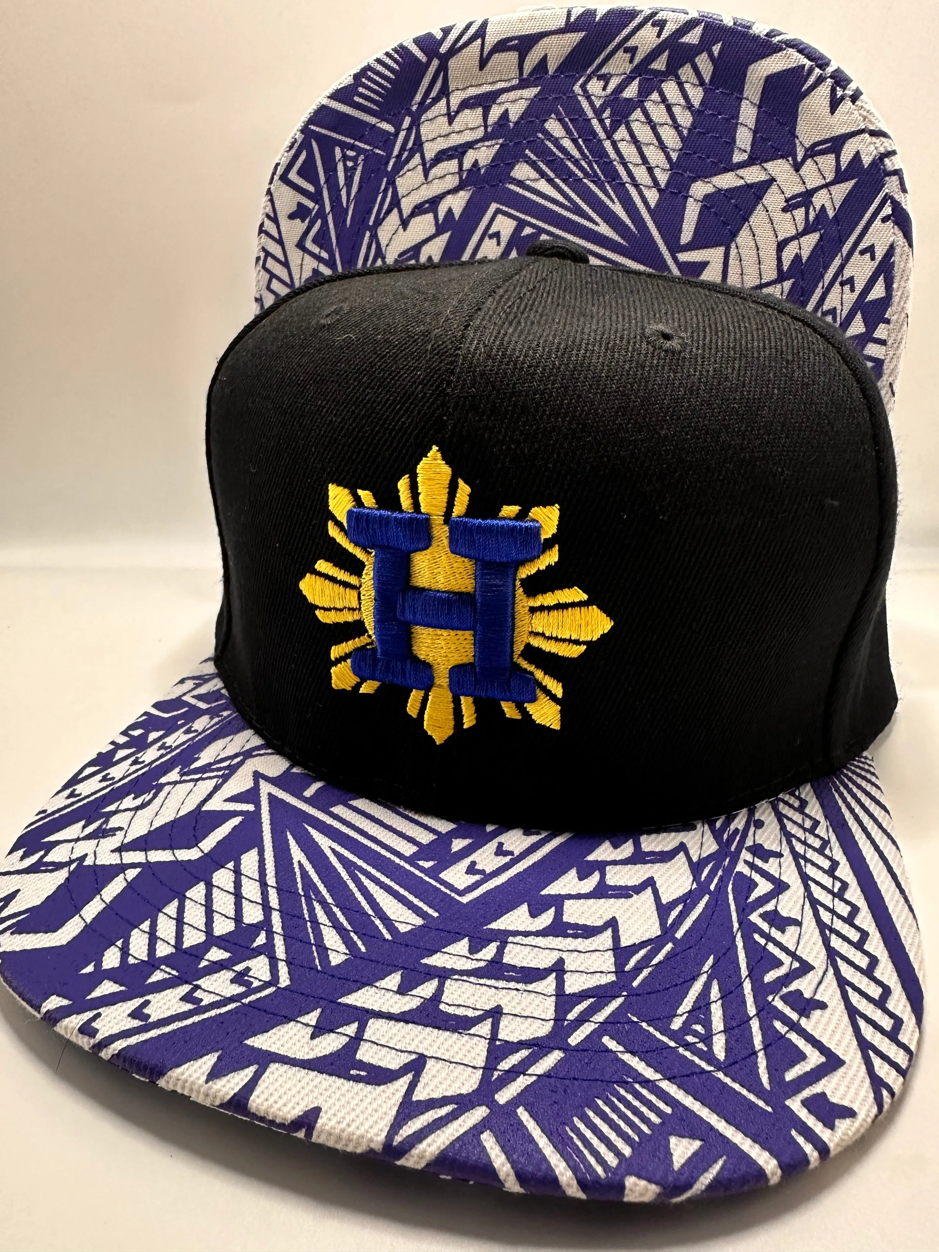 Houston Sun Philippines Blue Tribal FILIPINO FLAG SNAPBACK