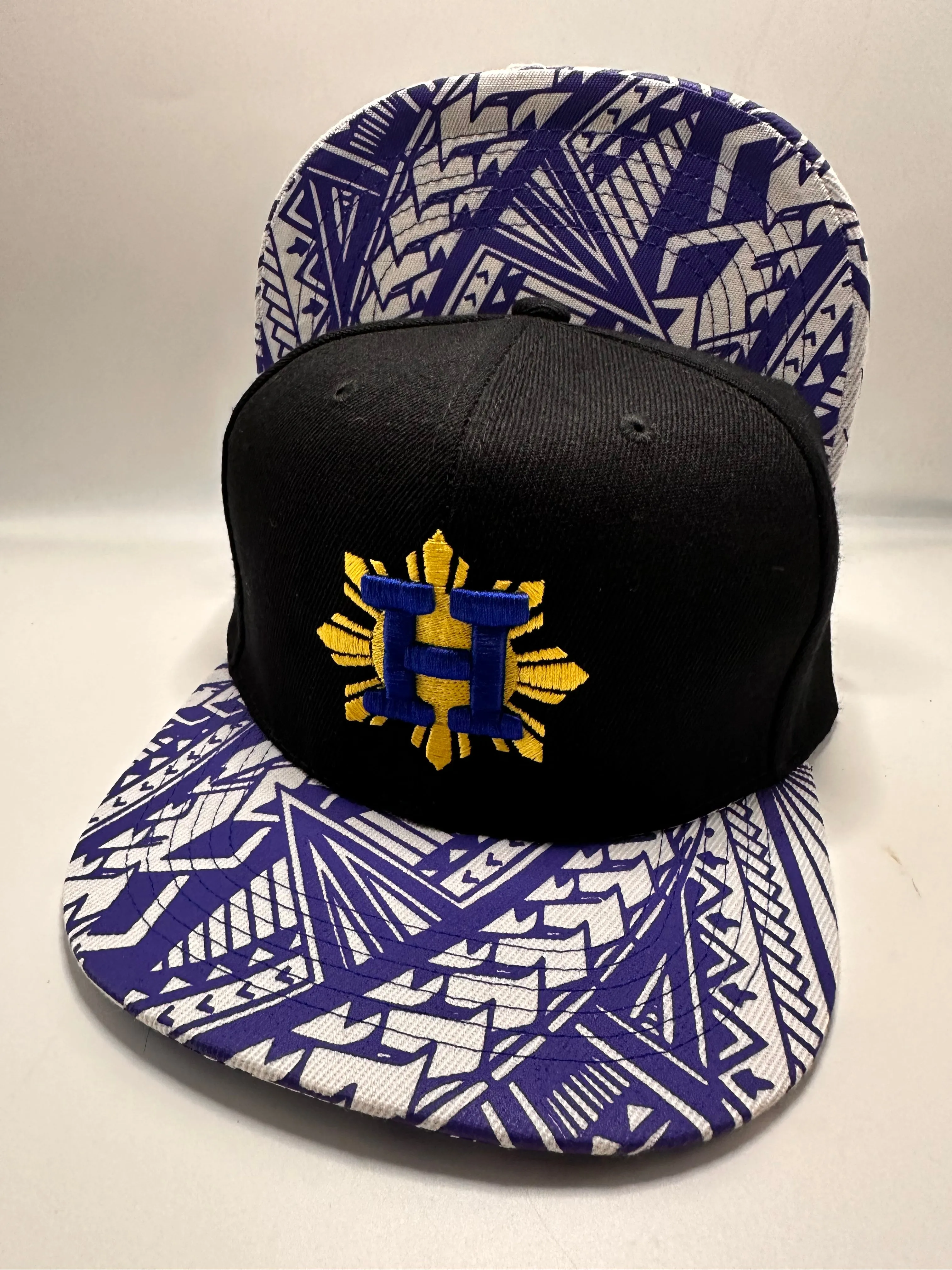 Houston Sun Philippines Blue Tribal FILIPINO FLAG SNAPBACK