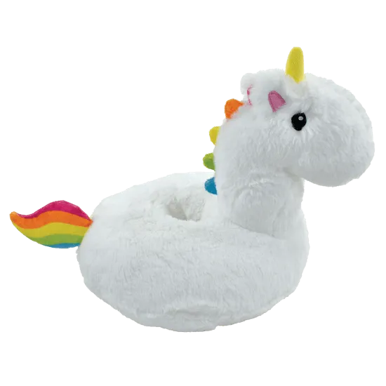 Iscream Unicorn Float Furry Pillow