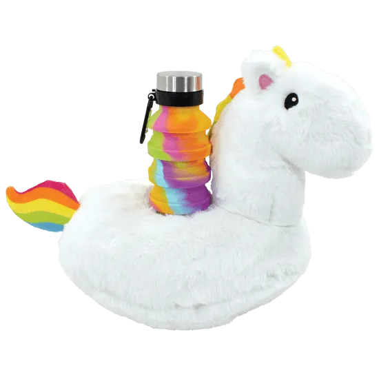 Iscream Unicorn Float Furry Pillow