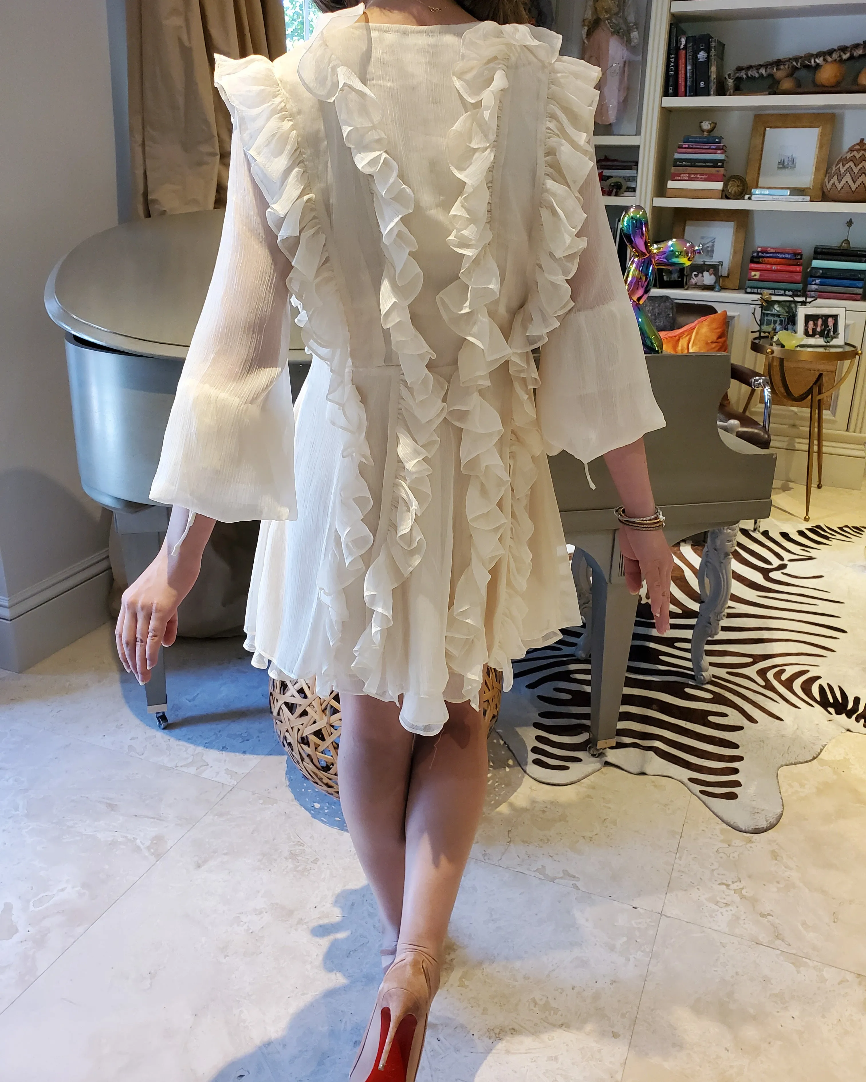 JESSICA RUFFLE DRESS