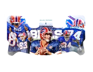 Jim Kelly, Thurman Thomas & Andre Reed Custom Visor for Any Full Size Riddell Helmet (Universal Fit)