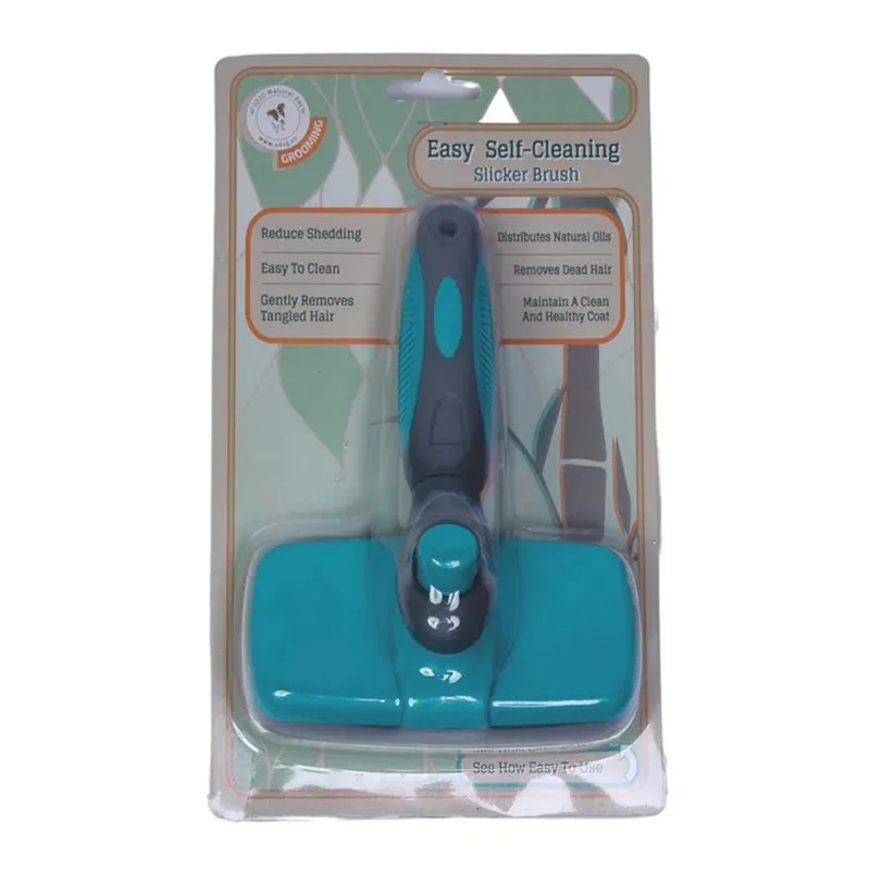 Jojo Modern Pets Self-Cleaning Slicker Brush for Dogs and Cats