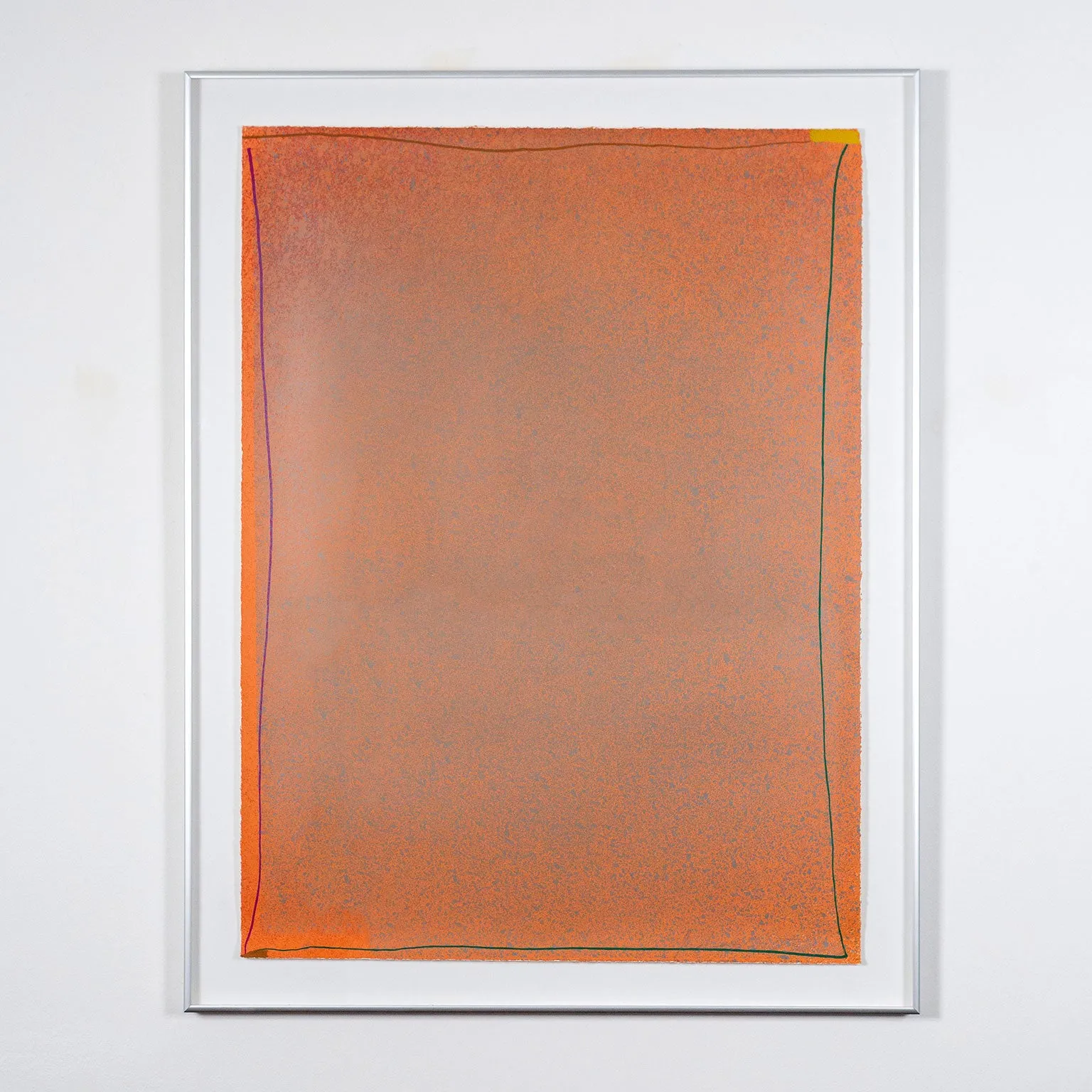 JULES OLITSKI "ORANGE G" SILKSCREEN, 1970