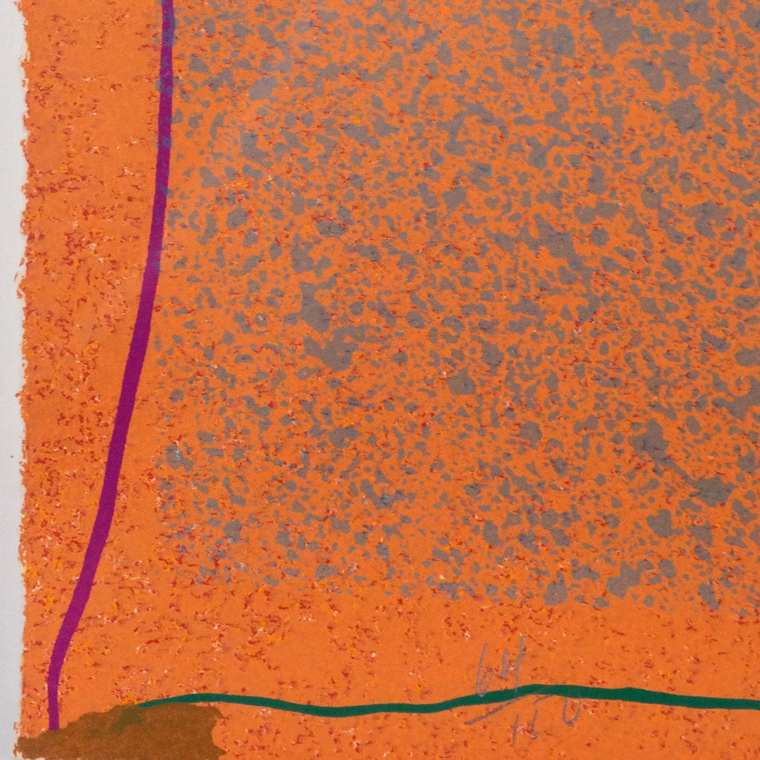 JULES OLITSKI "ORANGE G" SILKSCREEN, 1970