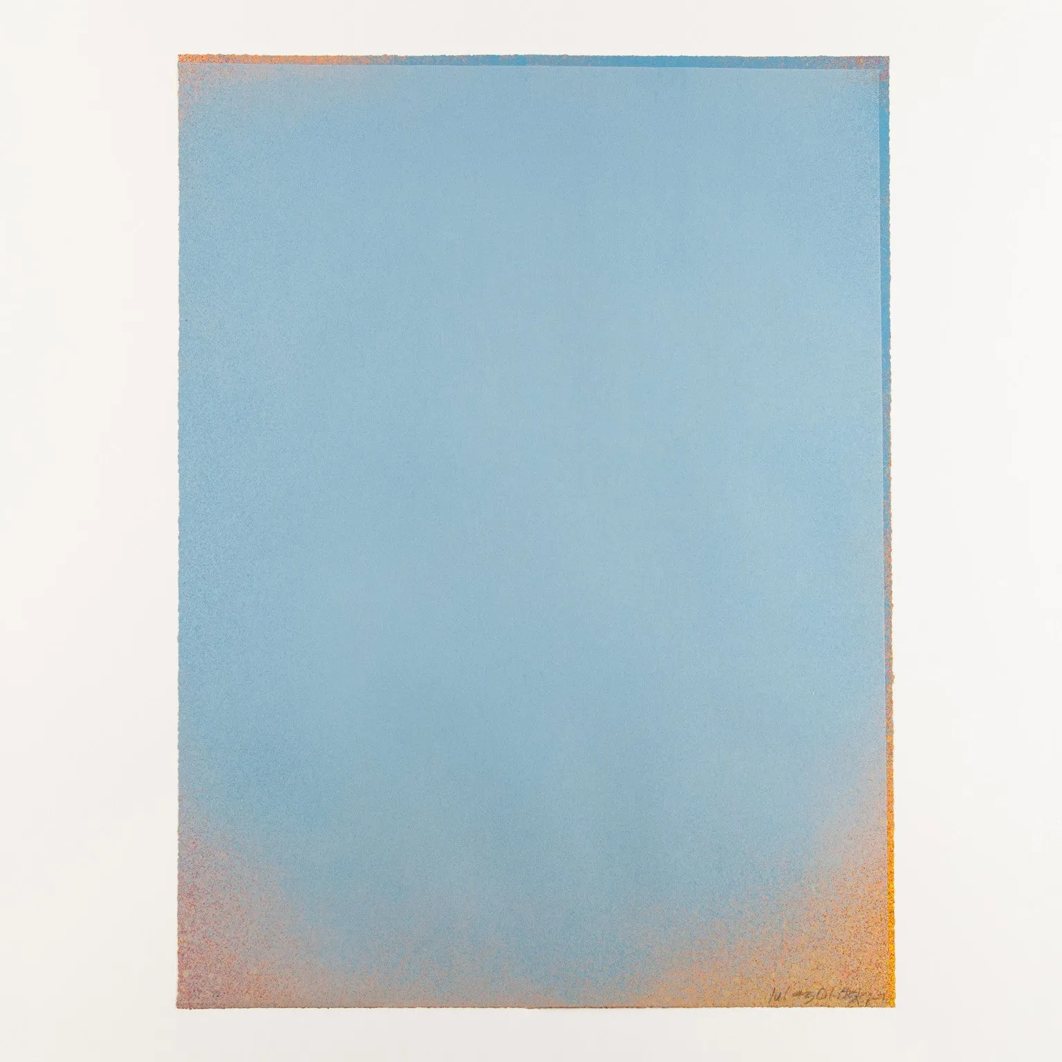 JULES OLITSKI "PALE BLUE" SILKSCREEN 1970