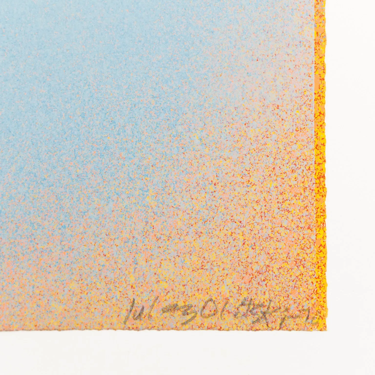JULES OLITSKI "PALE BLUE" SILKSCREEN 1970