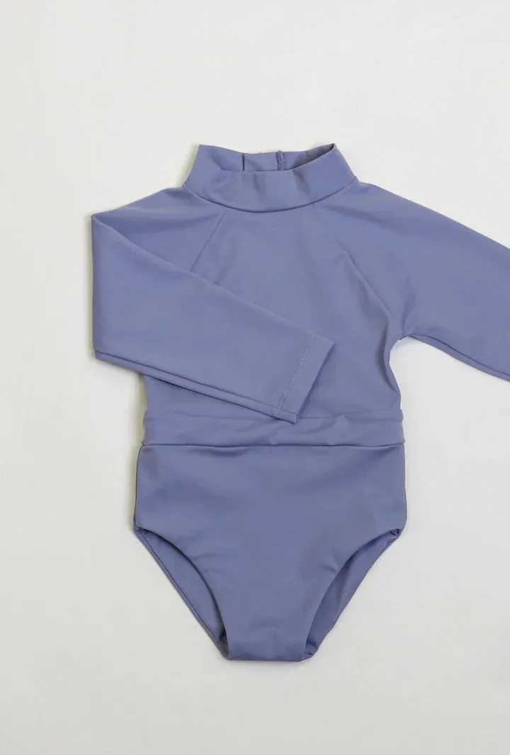 June Girls Long Sleeve One Piece - Berry
