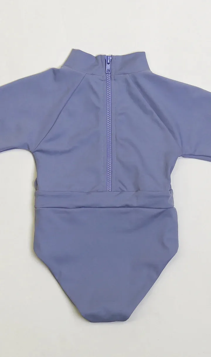 June Girls Long Sleeve One Piece - Berry