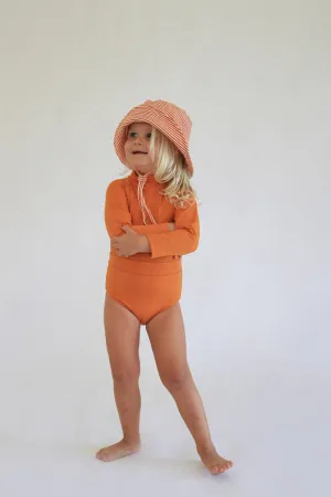 June Girls Long Sleeve One Piece - Mandarin