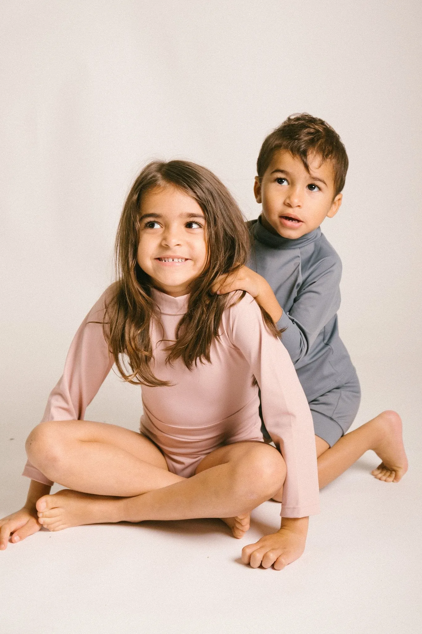 June Girls Long Sleeve One Piece - Rose