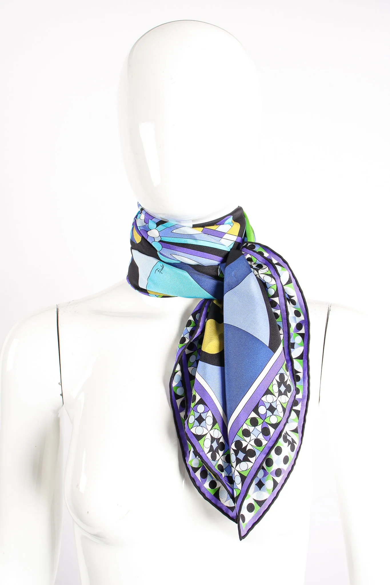 Kaleidoscope Print Silk Scarf