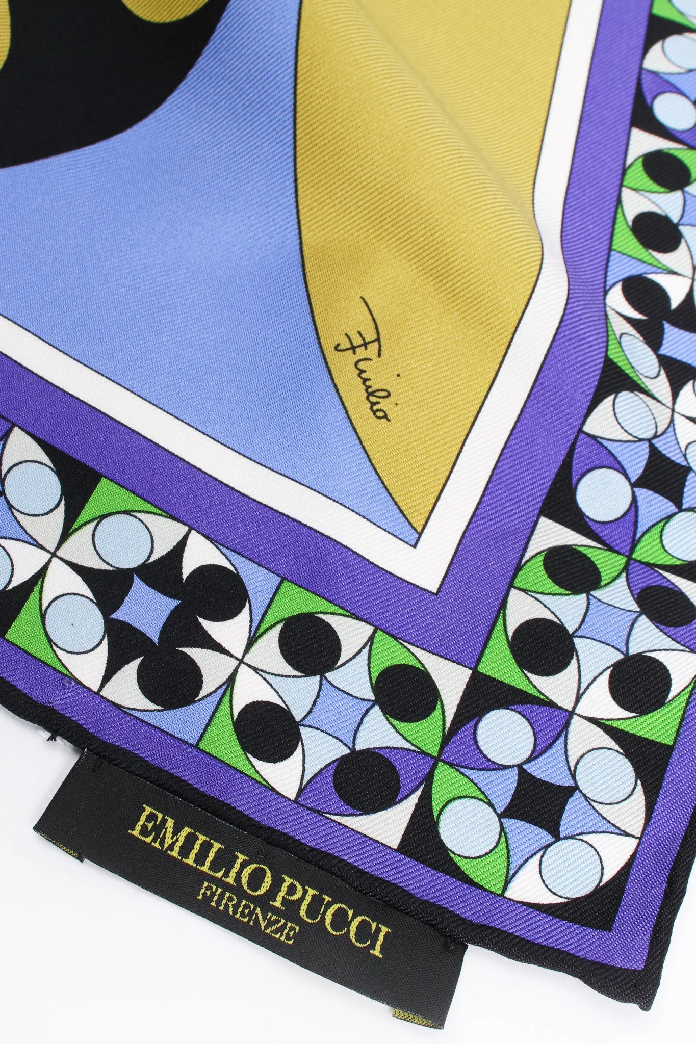 Kaleidoscope Print Silk Scarf
