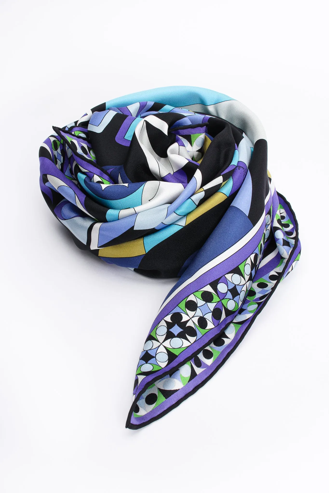 Kaleidoscope Print Silk Scarf