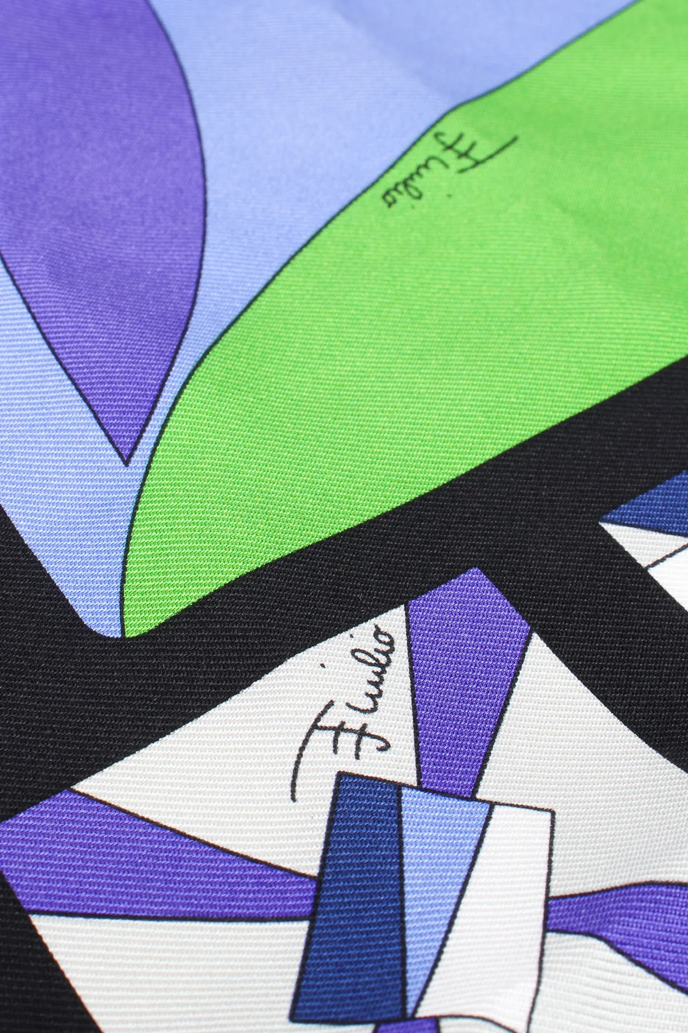Kaleidoscope Print Silk Scarf