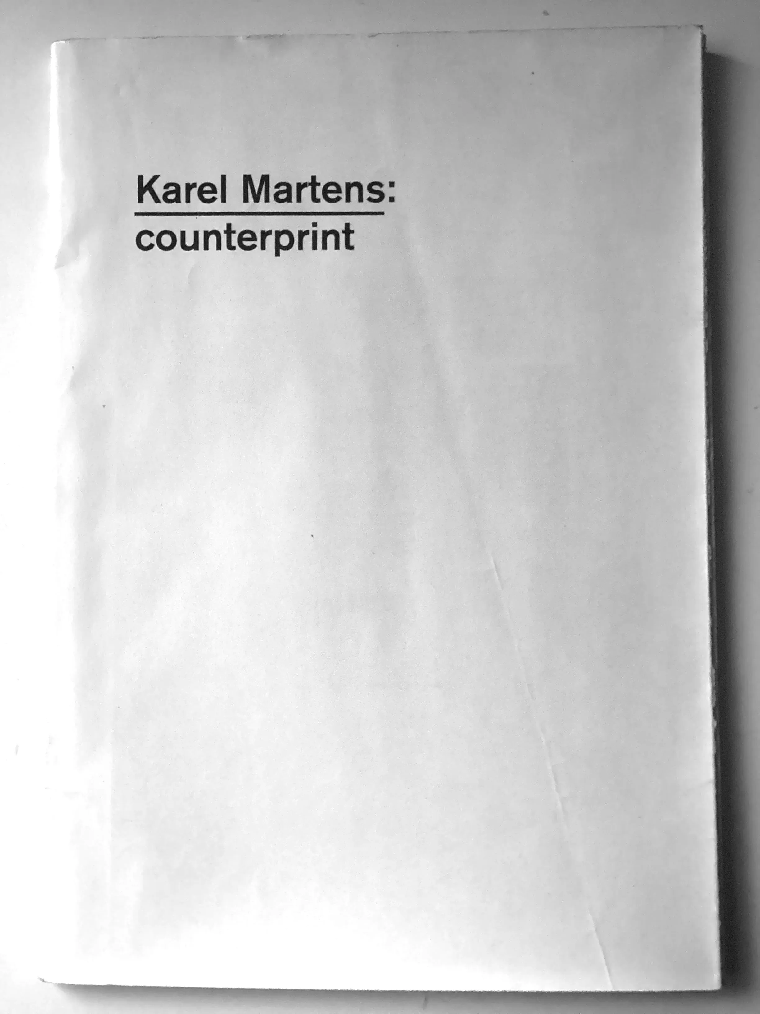 Karel Martens Counterprint