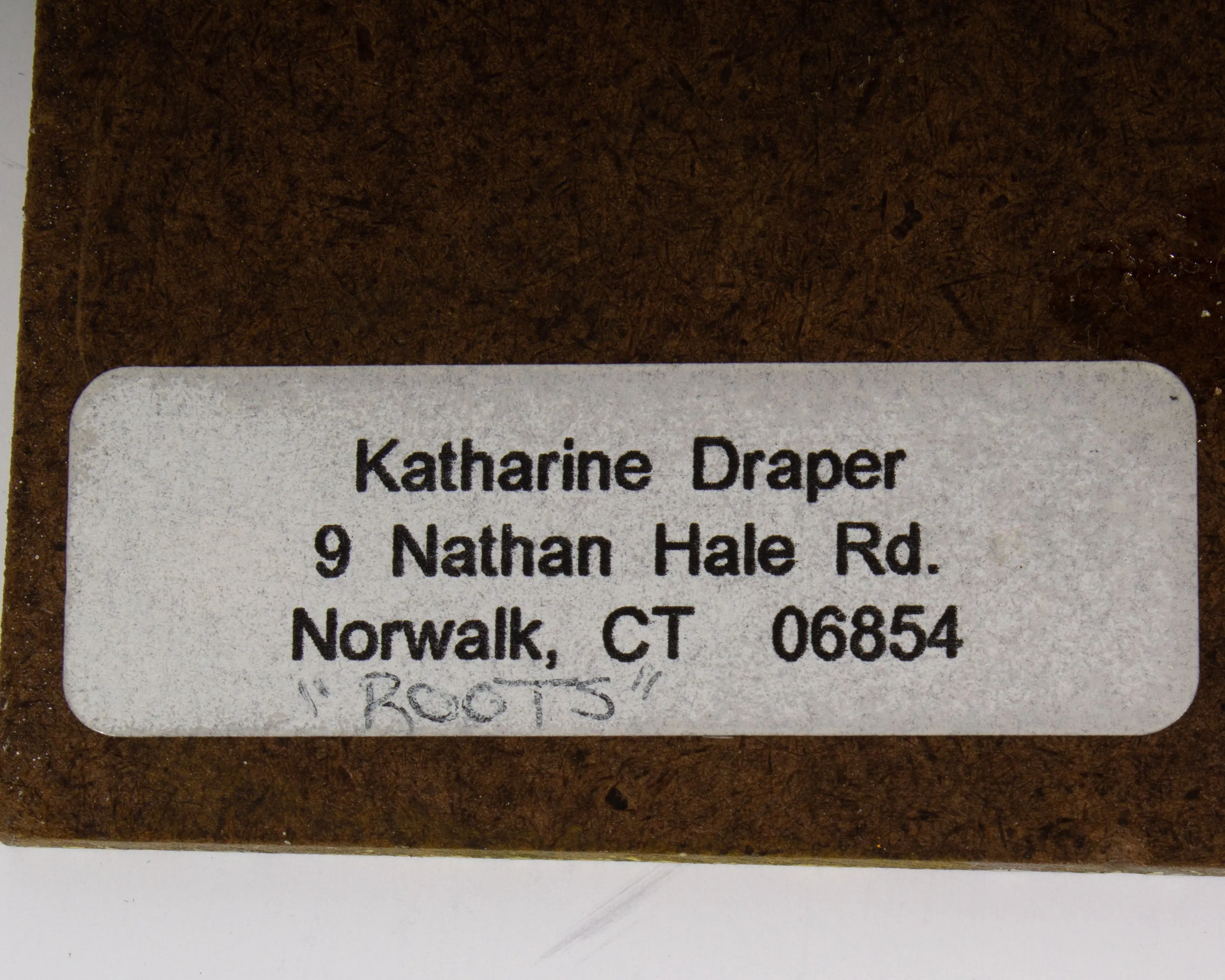 Kathy Draper Signed “Roots” Oil on Board Abstract Painting